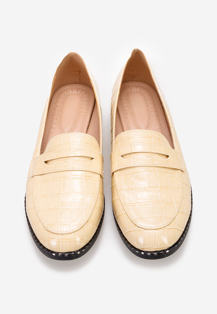 Mocassins femme beige Hemera