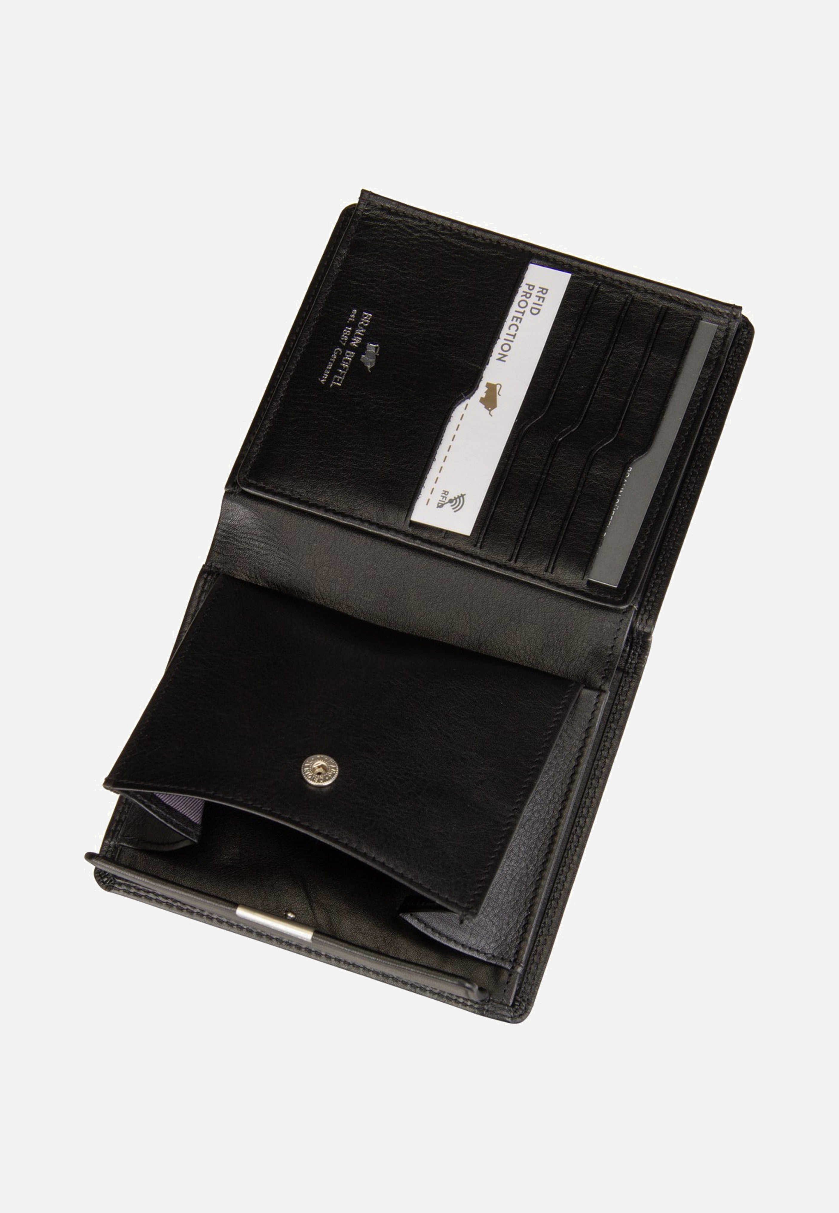 Golf RFID Coin Wallet H 12Cs Black - Portemonnaie