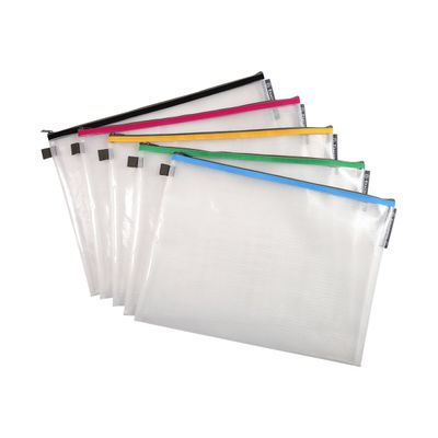 Exacompta - Pochette à fermeture éclair en plastique souple - A3 - disponible dans différentes couleurs