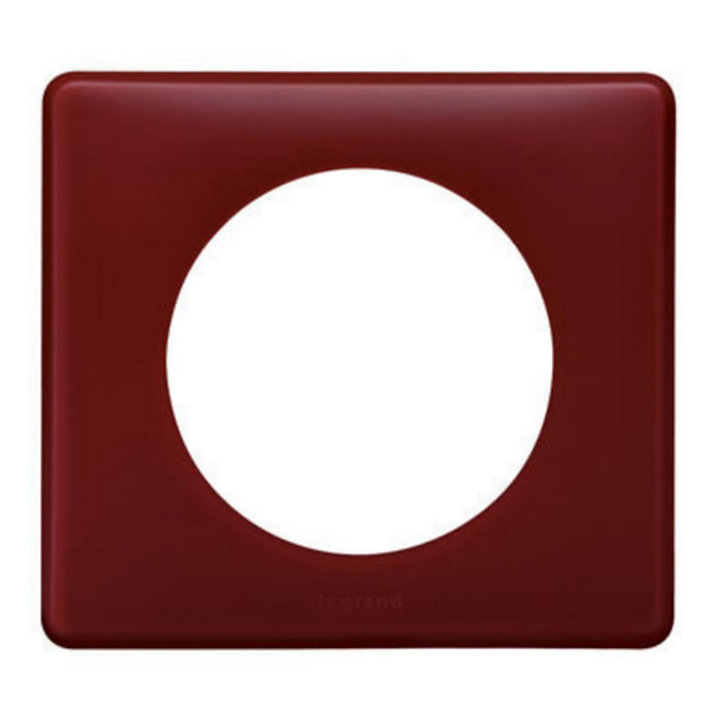 Plaque de finition Legrand Céliane bordeaux 1 poste