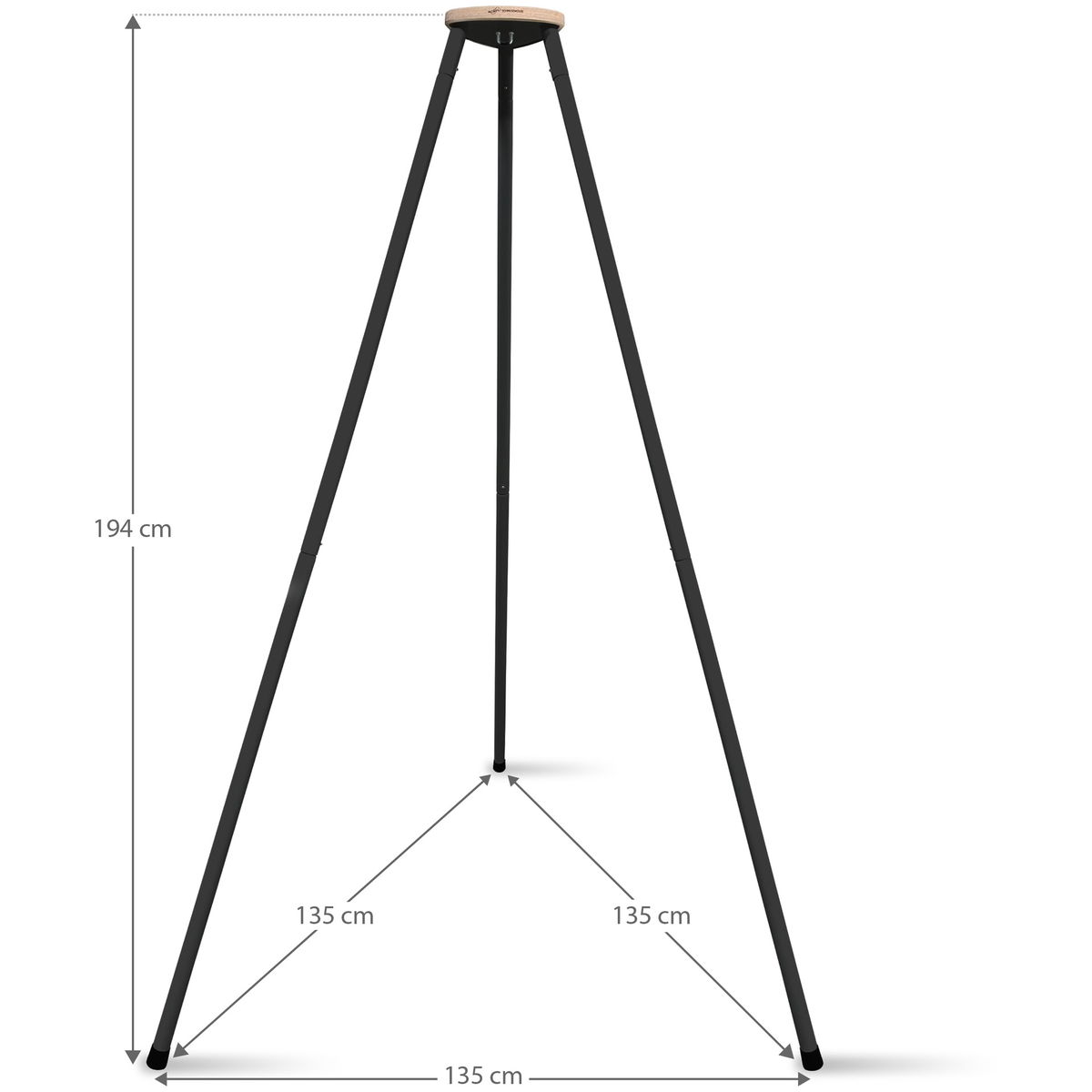 SCHMUSEWOLKESCHMUSEWOLKE   Tipi anthrazit mit anthrazit Motor und Bio Federwiege air grey Kunstfaser