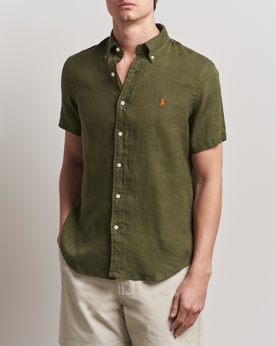 Polo Ralph Lauren Short Sleeve Linen Shirt New Olive