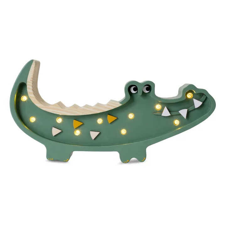 Little Lights Lampe à poser mini Crocodile | Vert