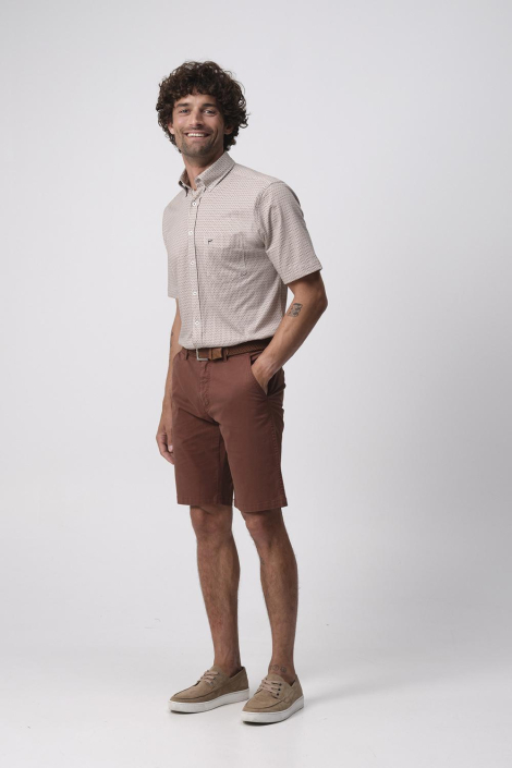 Campbell camel heren overhemd
