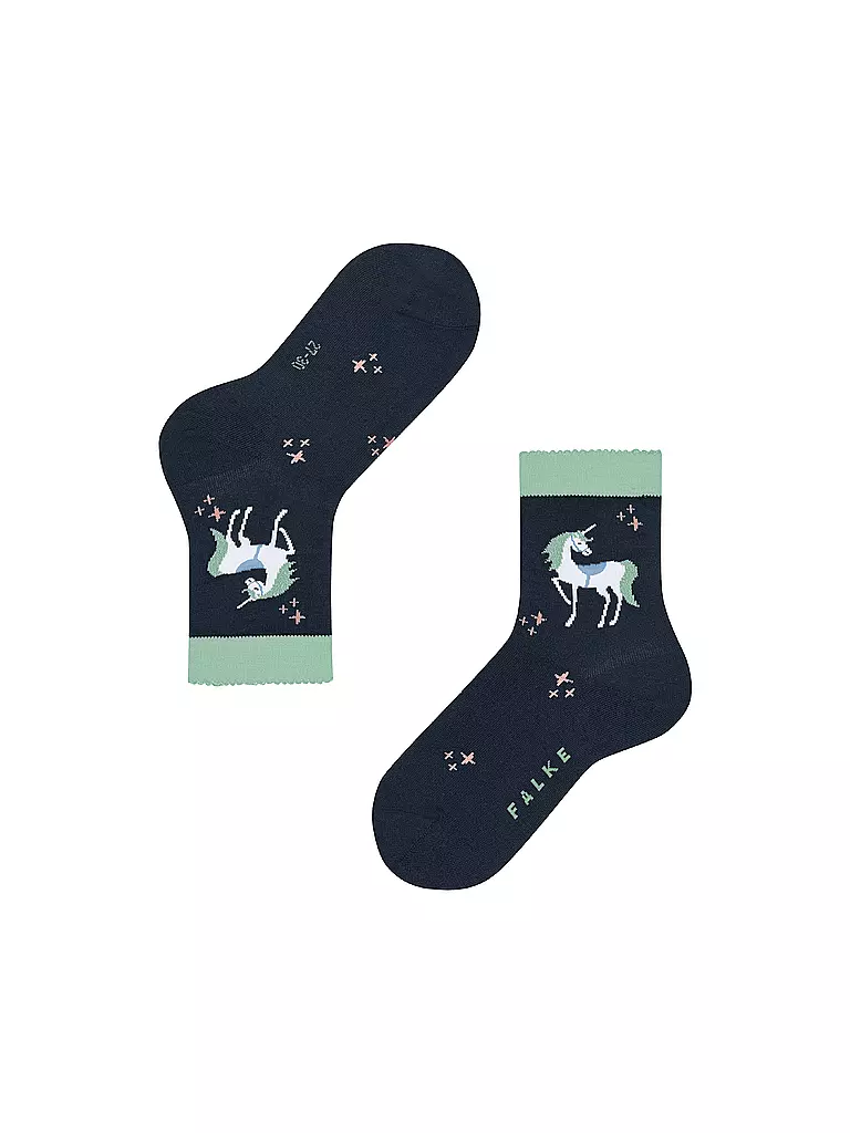 FALKE Mädchen Socken MAGIC UNICORN space blue  dunkelblau