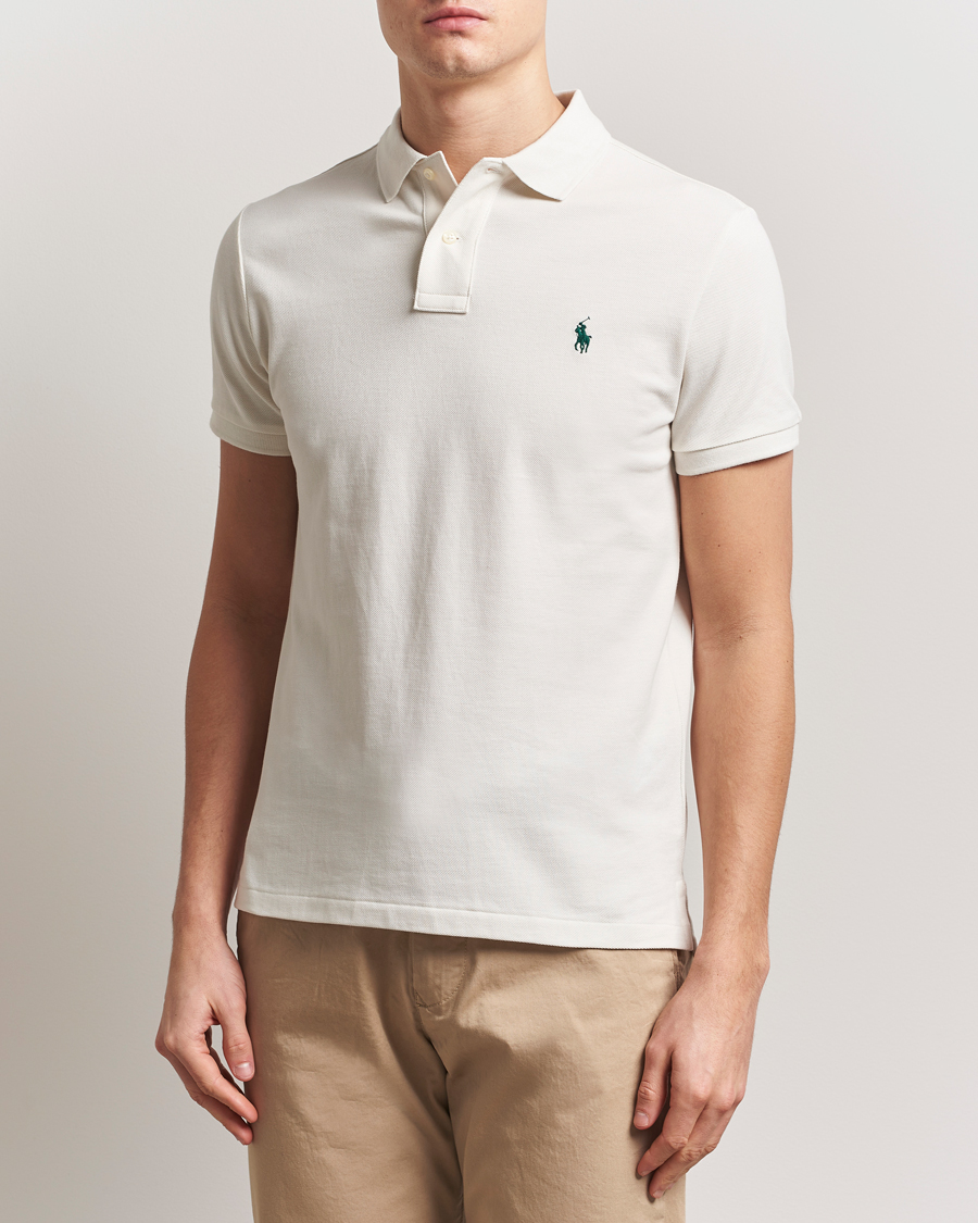Polo Ralph Lauren Custom Slim Fit Polo Antique Cream