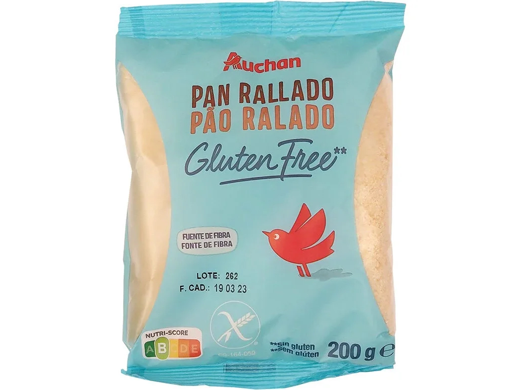 PÃO RALADO AUCHAN SEM GLÚTEN 200 G