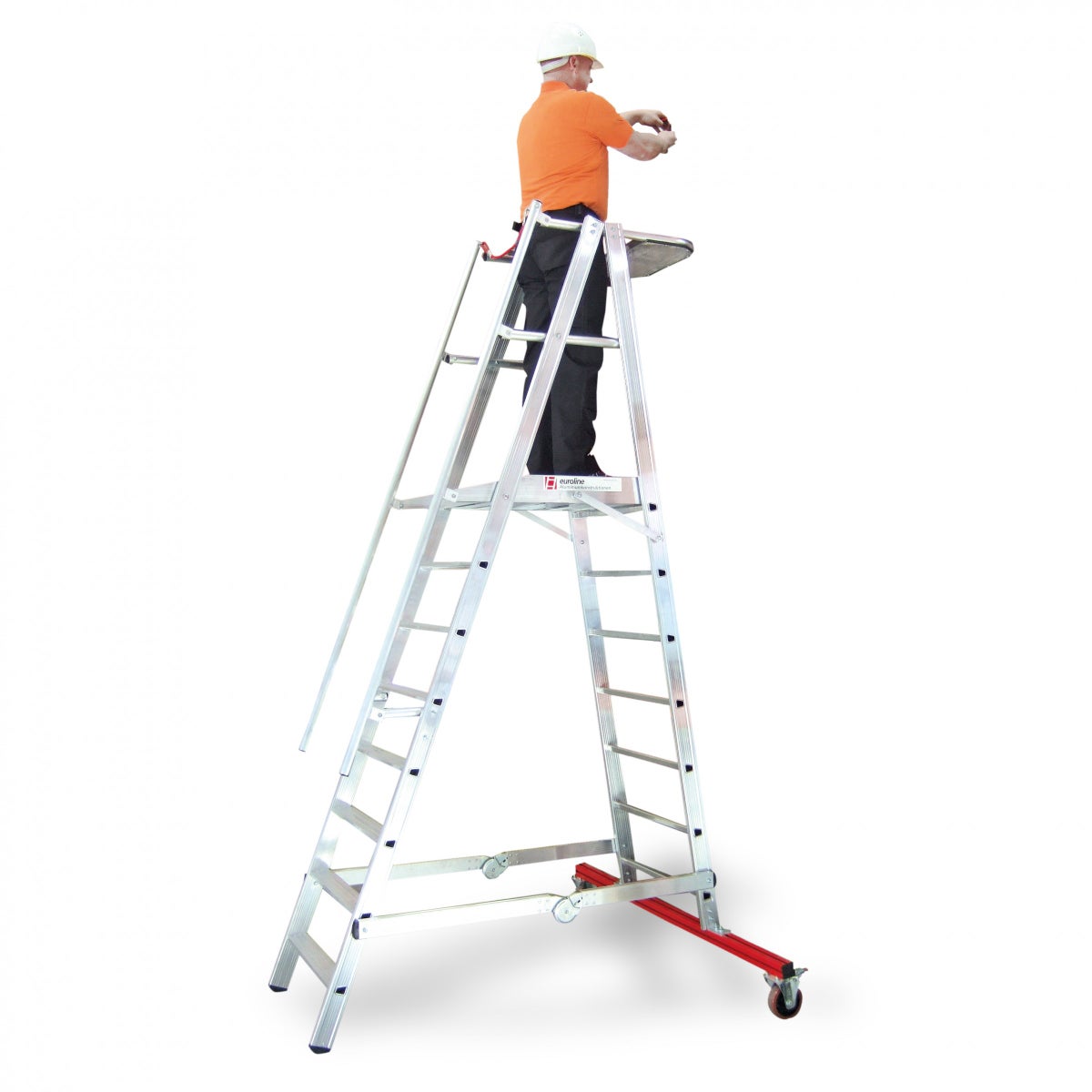 Euroline Premium 32777 Mobiele platformladder met 10 treden
