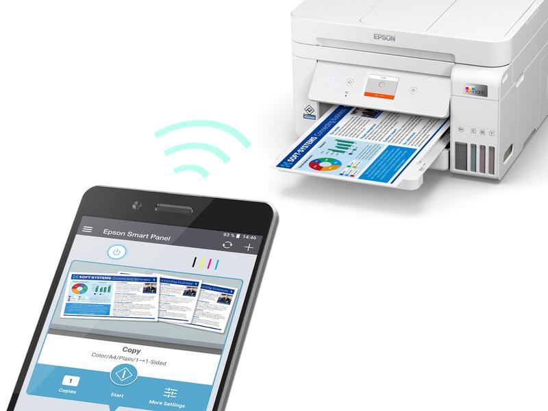 Epson Multifunktionsdrucker EcoTank ET-4856 4-in-1-Multifunktions-Tintenstrahldrucker mit Ecotank-System