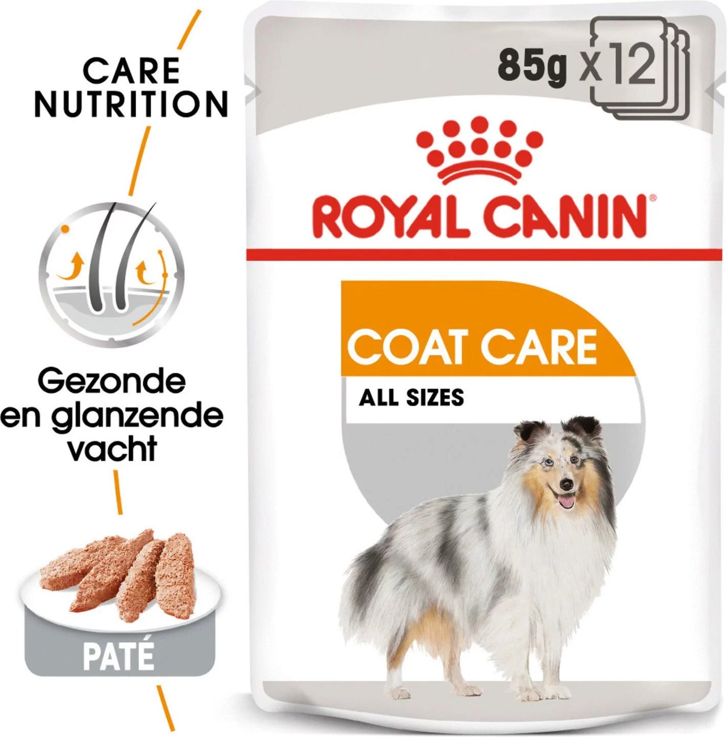 Royal Canin natvoer Canine Care Nutrition coat care 85 g 12 stuks