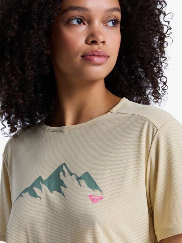 Boundless Spirit 3 T-Shirt technique à manches courtes Beige Femme
