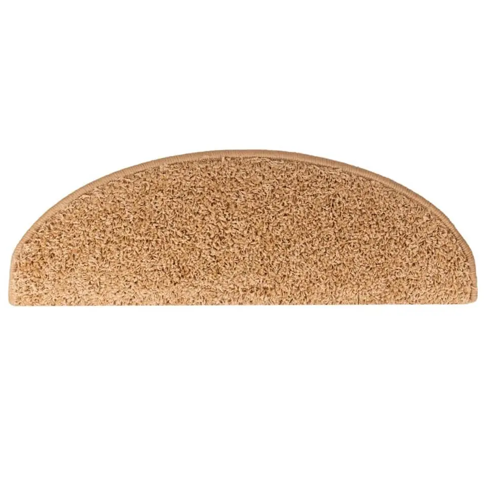 vidaXL - Tapijt Traptrede - Beige - Polypropyleen