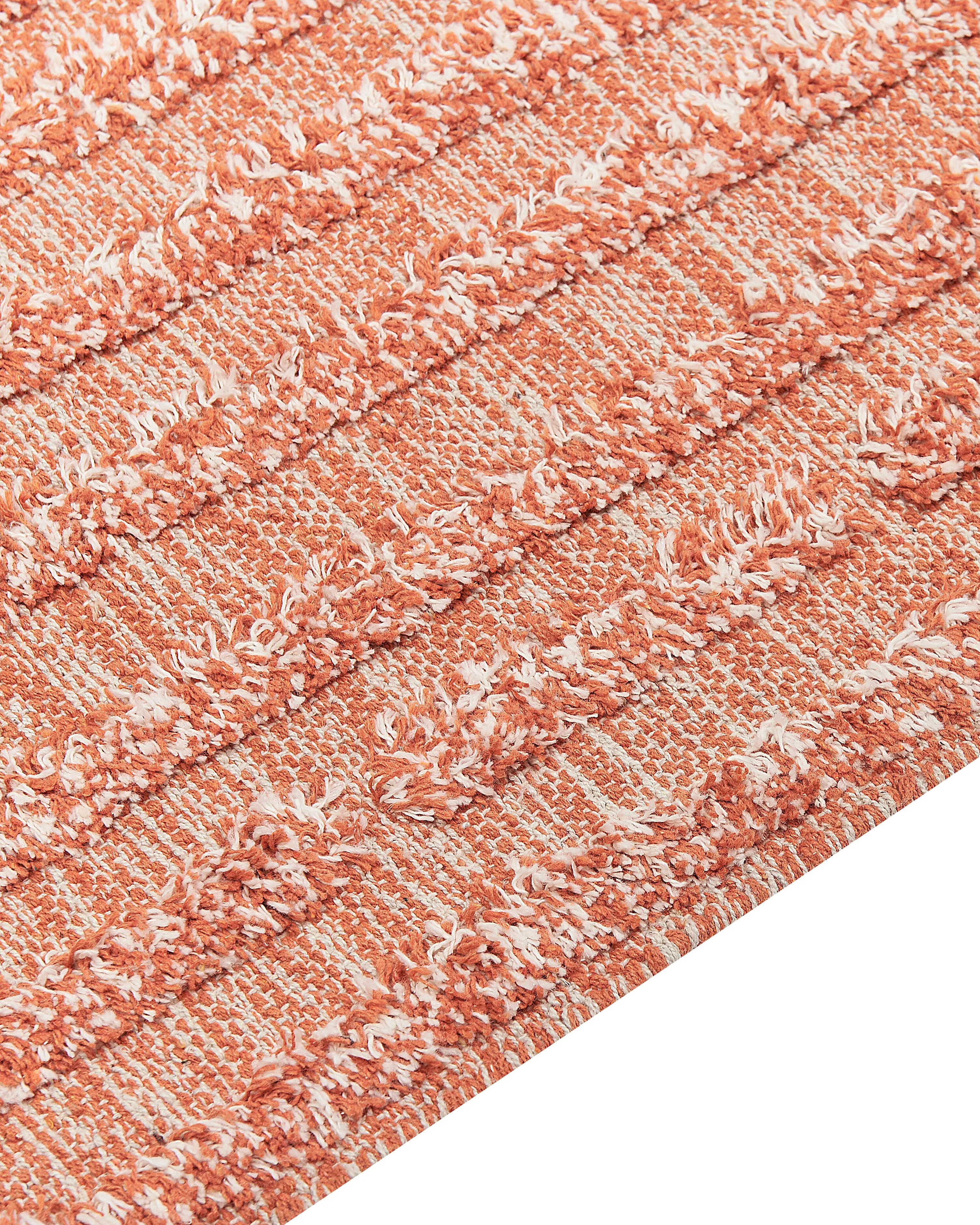 Vloerkleed MUGLA Oranje 160 x 230 cm Katoen