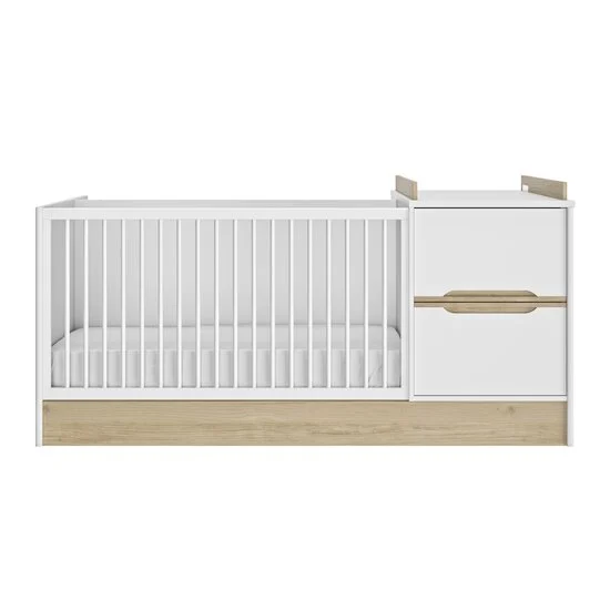 Céleste Lit compact évolutif 70x140 cm   Blanc        de               Galipette