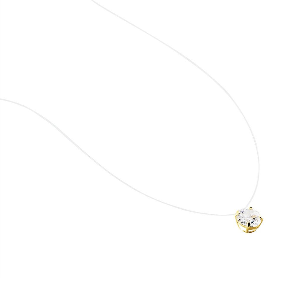 Collier Or Jaune Maiorga Oxyde De Zirconium