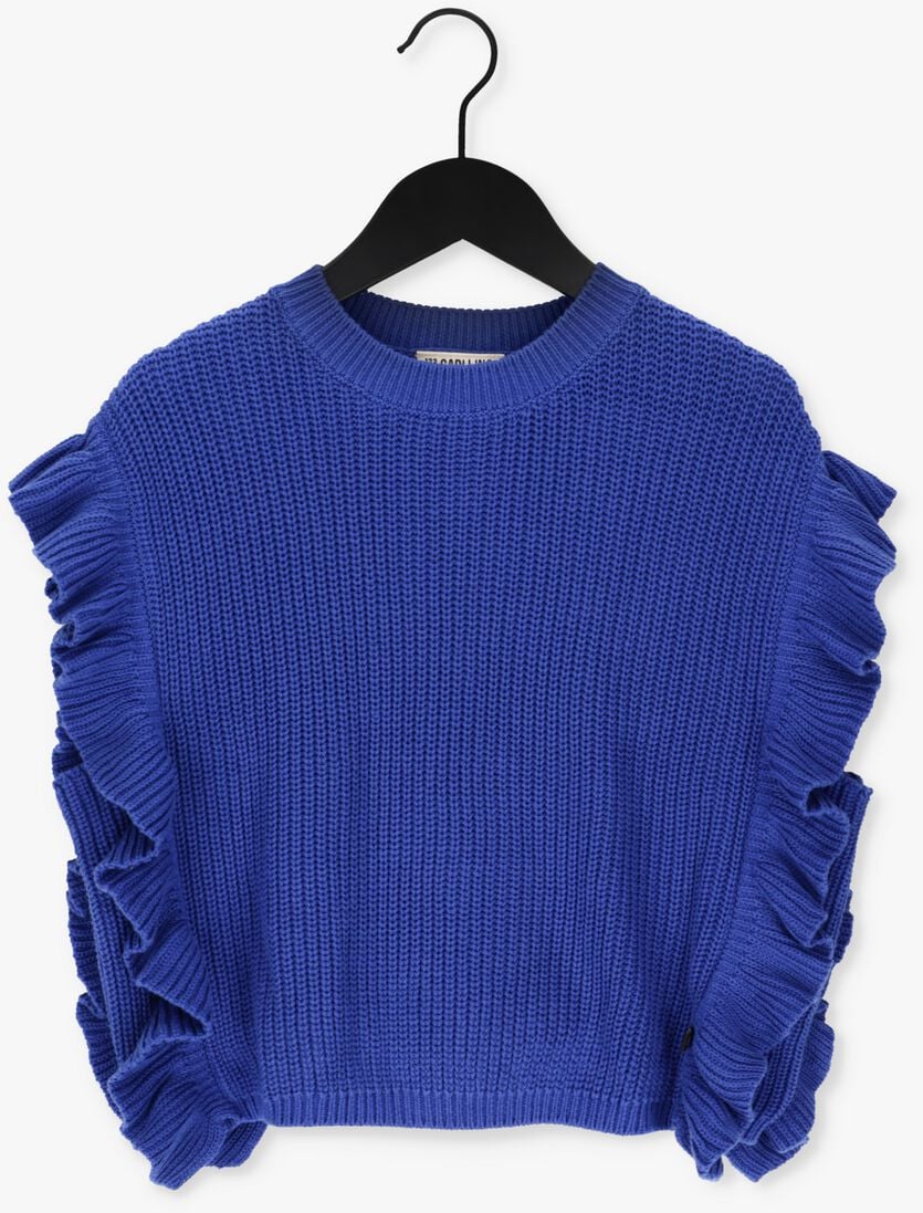 CARLIJNQ blauwe carlijnq trui spencer - cobalt blue
