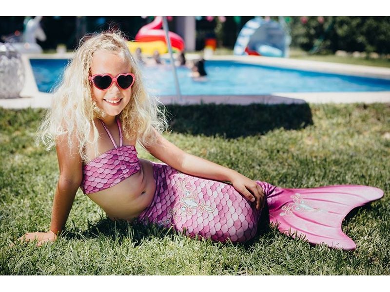 Meili Schwimmflossen Meerjungfrau-Flosse Princess XS Meerjungfrauen-Badeanzug mit Flosse