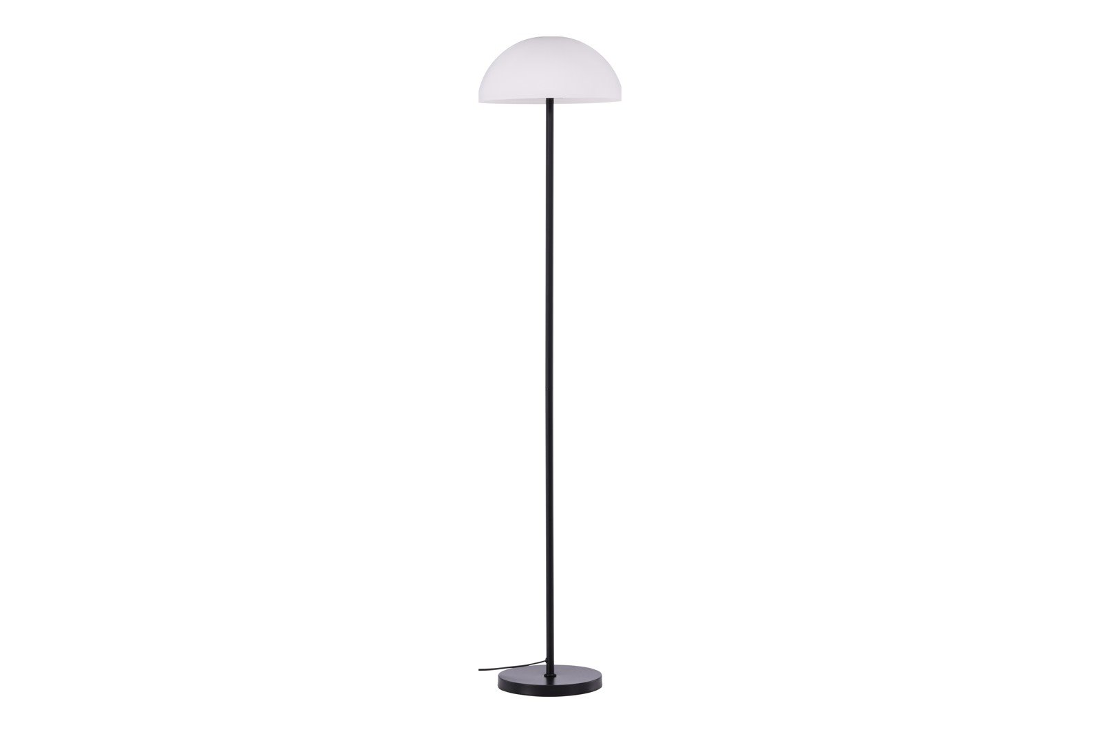 Ferrand gulvlampe Sort med hvit glass skjerm