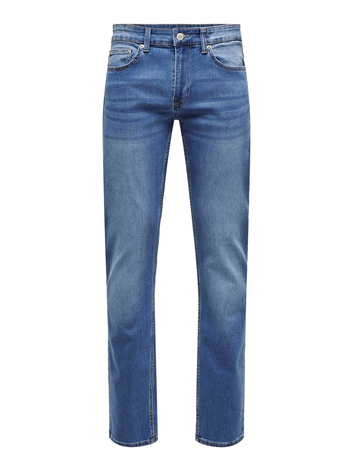 ONSWEFT Mittlere Taille Normal geschnitten Jeans Medium Blue Denim