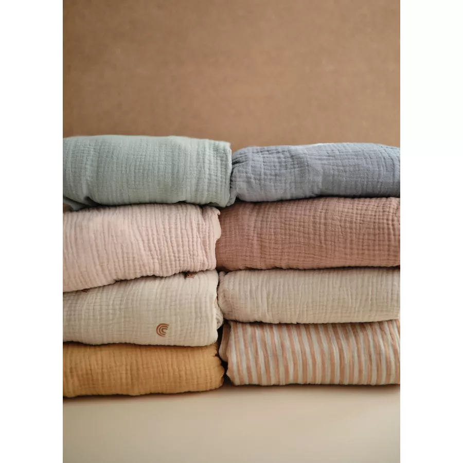 mushie Spannbetttuch Fog Medium 60 x 120 cm