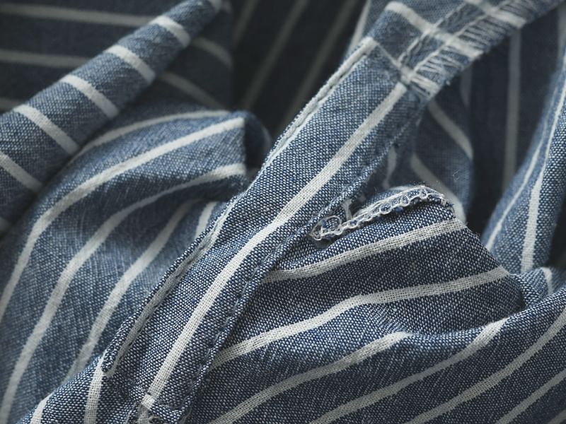 Finlies - Pyjamaset: Gestreepte kimonotop met 3/4-mouwen + shorts