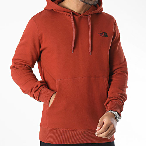 Sweat Capuche Simple Dome A7X1J Rouge Brique