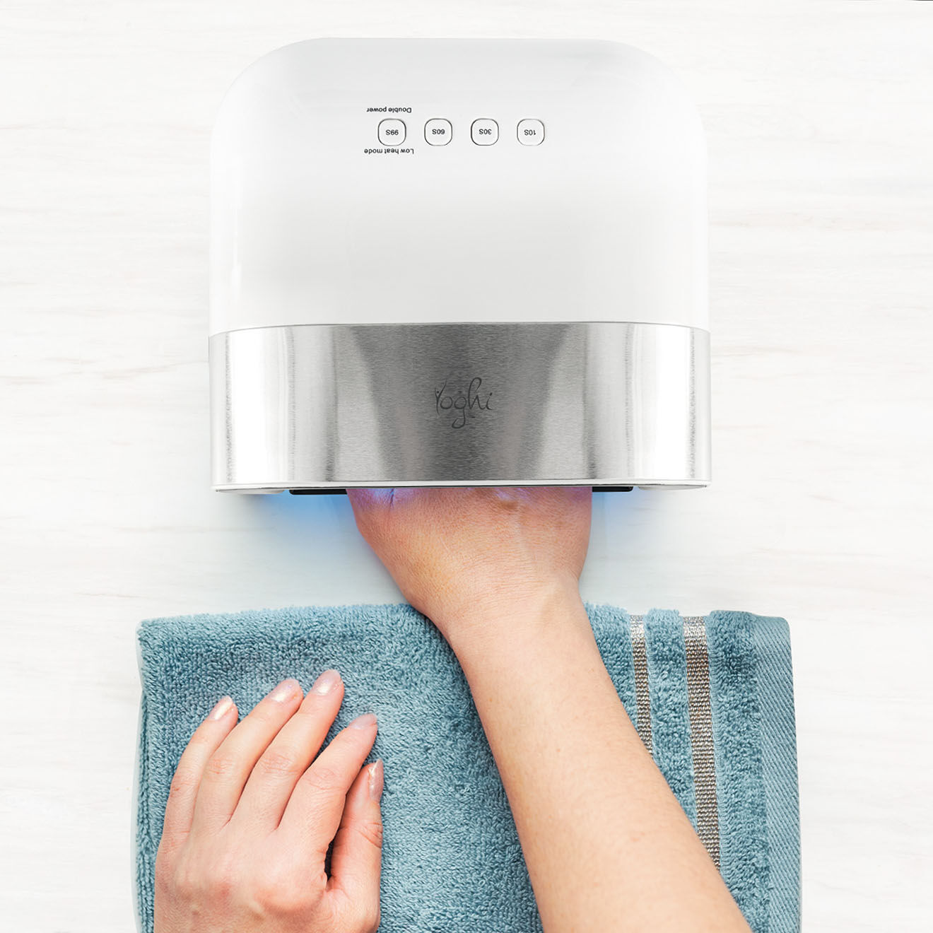 Yoghi Lampe à Ongles LED UV blanc/gris/noir - 42x34x23 cm