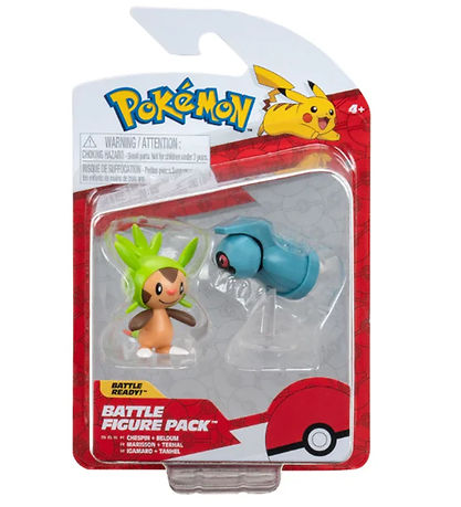 Pokémon Figuren - 2er-Pack - Kampffigur - Chespin/Beldum