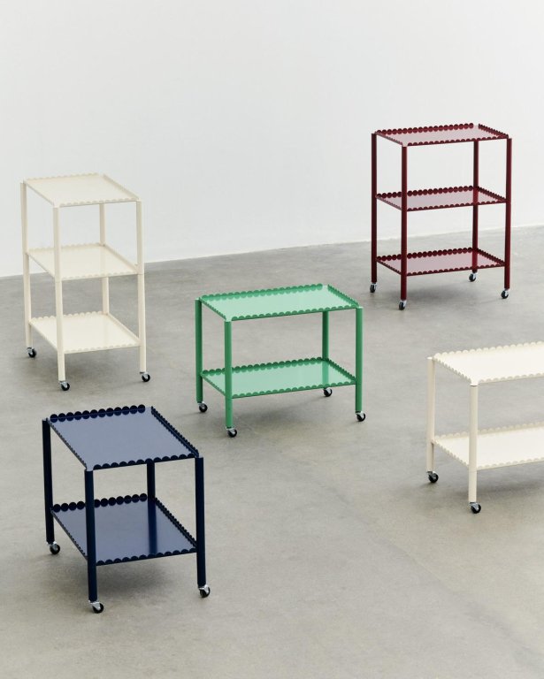 Hay Arcs trolley high Eggshell