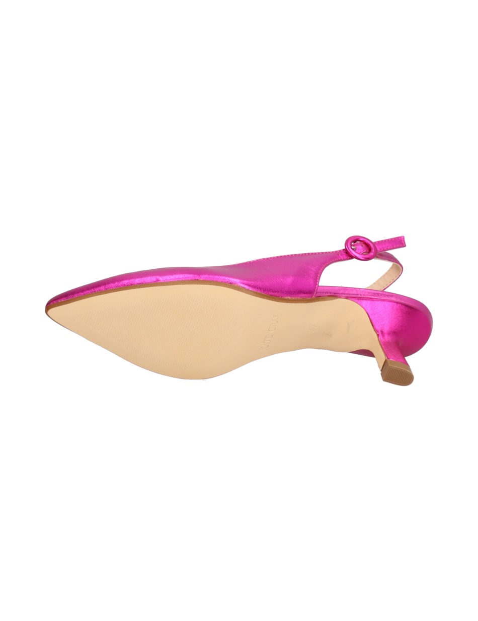 Glattleder Slingpumps