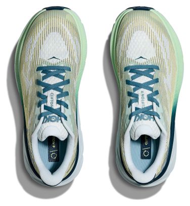 Chaussures Running Hoka Clifton 9 Youth Bleu/Vert Enfant