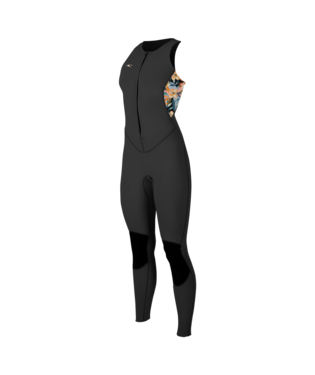 O'Neill Women Bahia 1.5 mm Front Zip - Long John Black / Twig