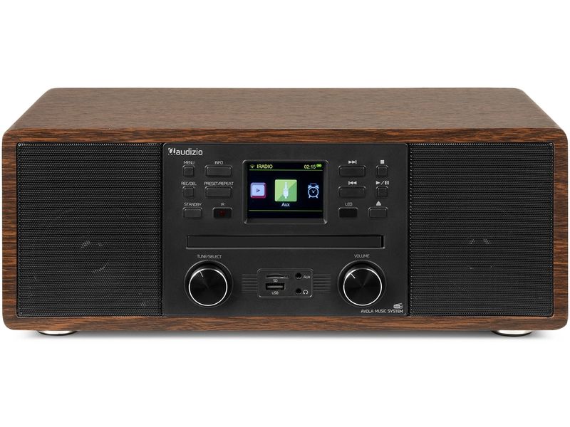 Audizio DAB  Radio Avola Braun DAB  Radio mit CD Spieler, Internet Radio und Bluetooth