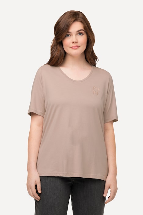 T-Shirt, PURE, V-Ausschnitt, Halbarm, Biobaumwolle