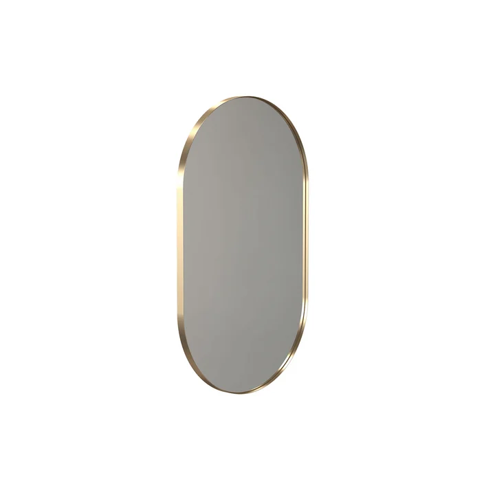 Frost - Unu Wandspiegel 4145 mit Rahmen, oval, 60 x 100 cm, gold gebürstet