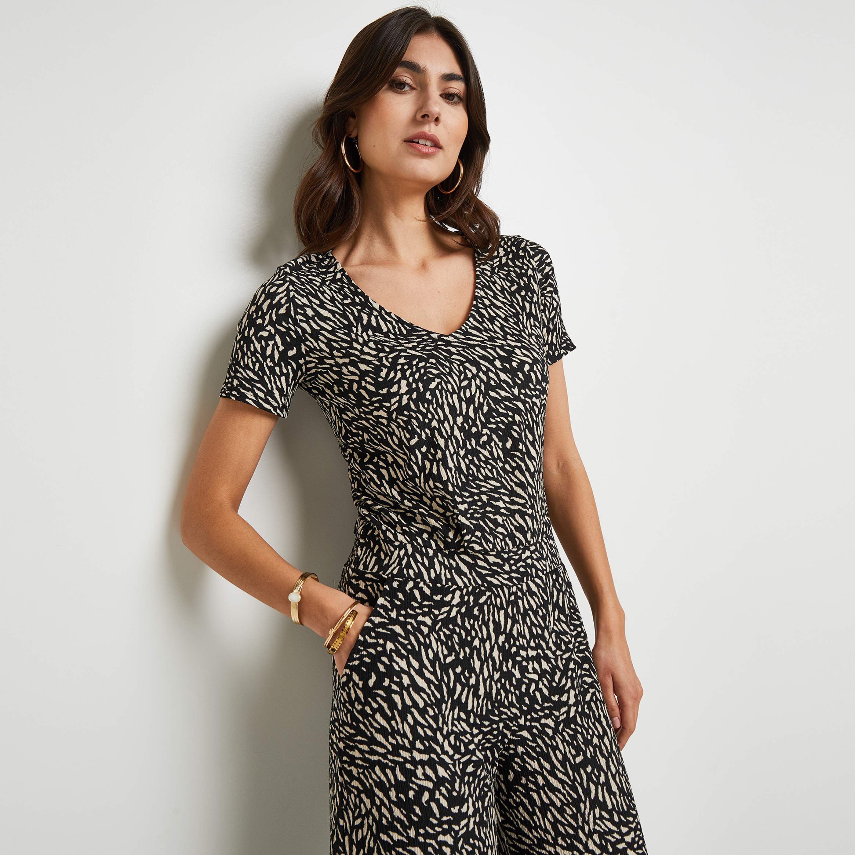 Combinaison imprimée femme - NOIR