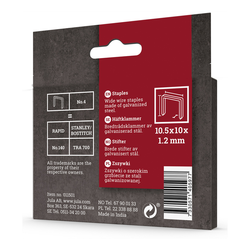 Stifter 1250-pk No. 4 10 mm