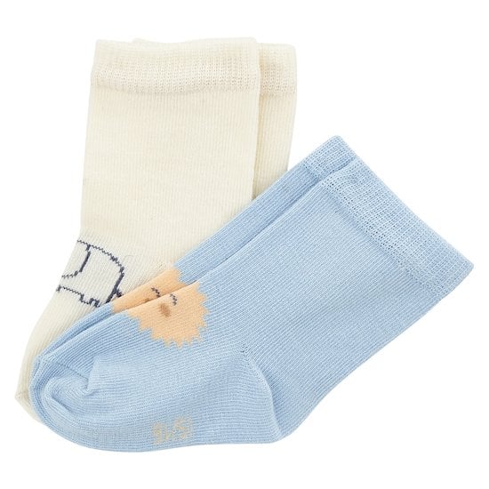 Sweet Summer Lot de 2 chaussettes   bleu/blanc        17/18   de               P'tit bisou