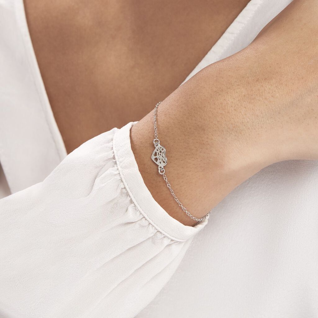 Bracelet Elwenn Argent Blanc