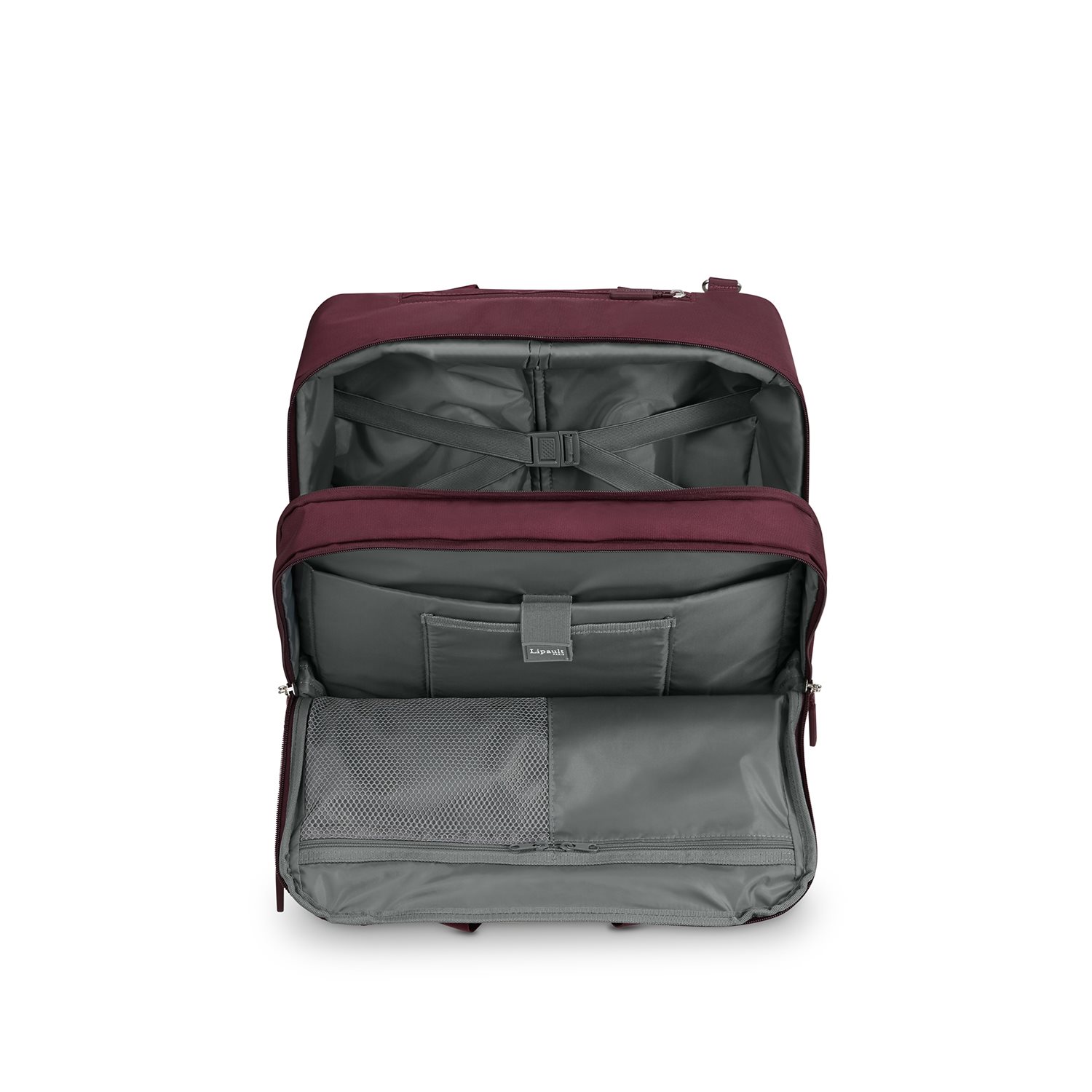 Lipault 4BIZ Rolling Tote bordeaux