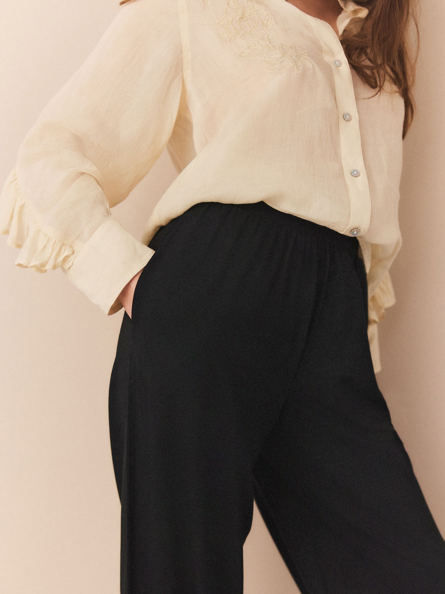 Zwart - Jersey Harem Joggers