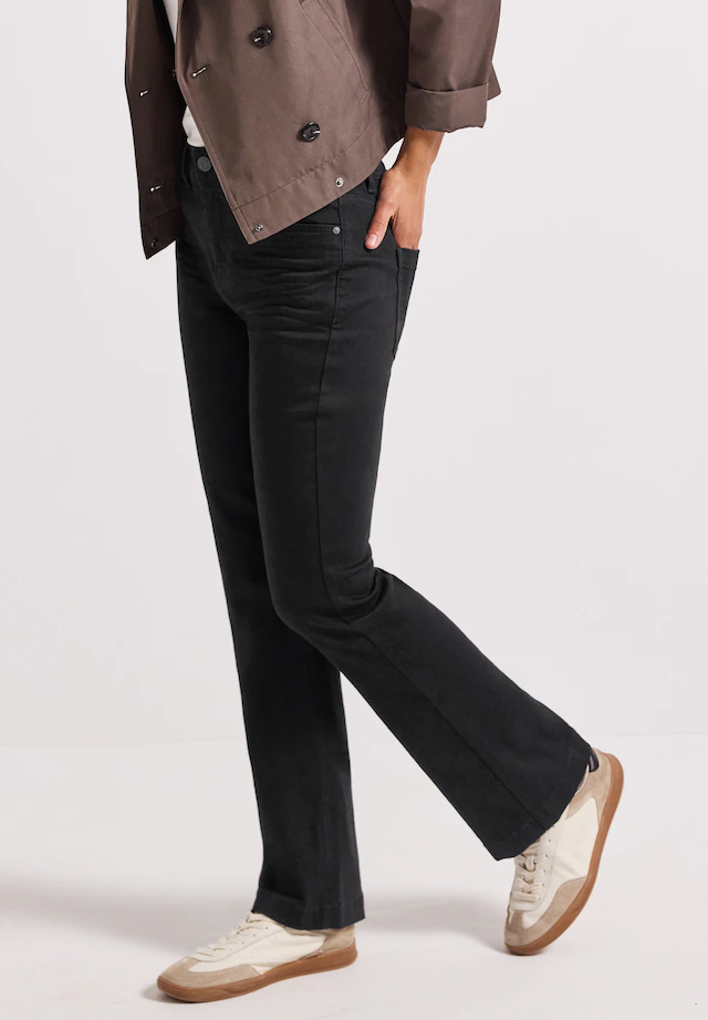STREET ONE Bootcut-Jeans , im Slim Fit, High Waist