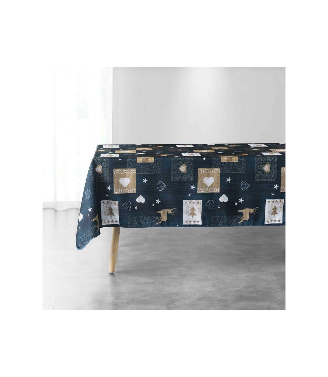 Nappe Imprimée Augustin 150x300cm Bleu