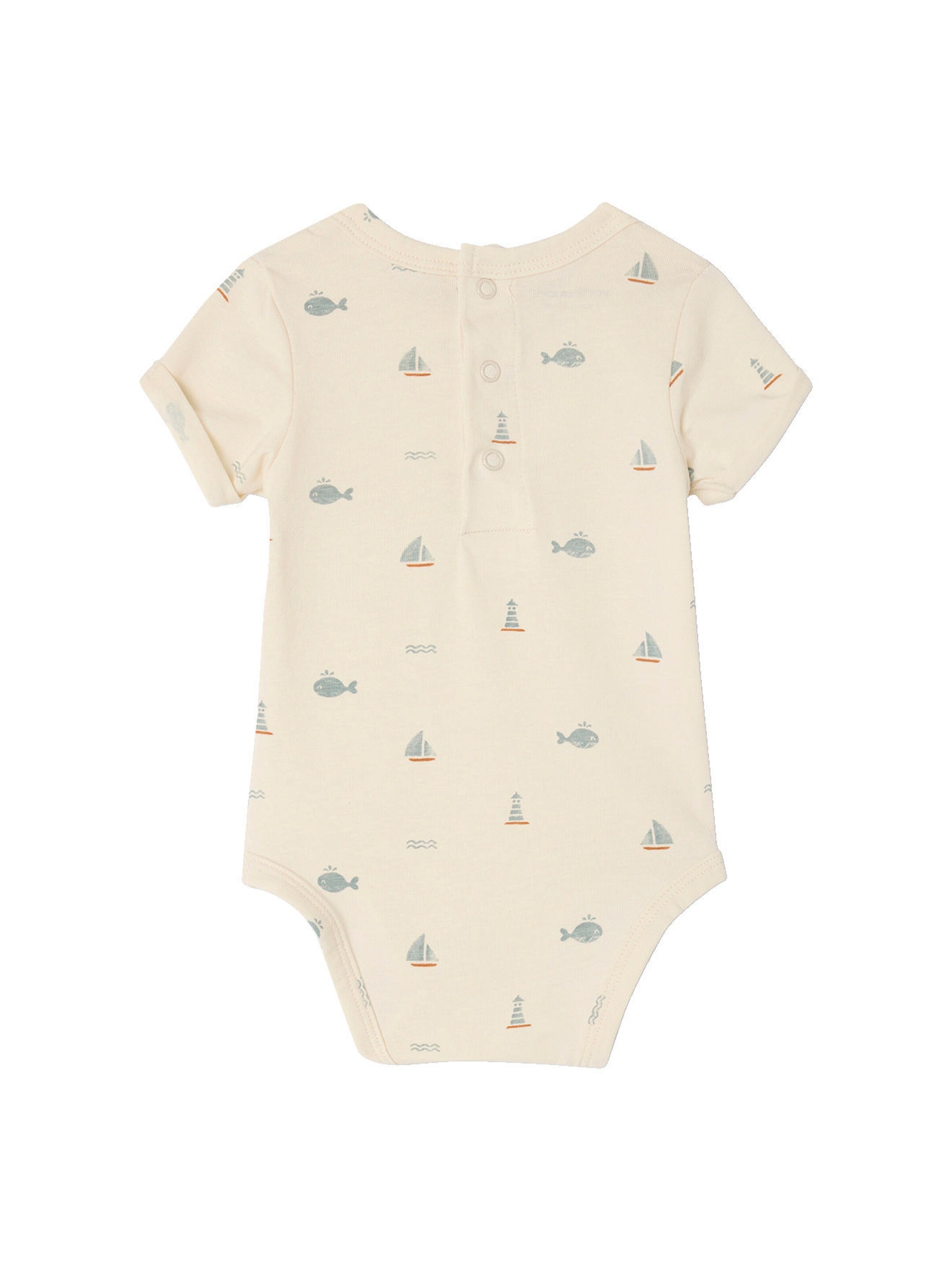 Vertbaudet Bio-Kollektion: 2er-Pack Baby Bodys für Neugeborene mit Öffnung hinten wollweiß
