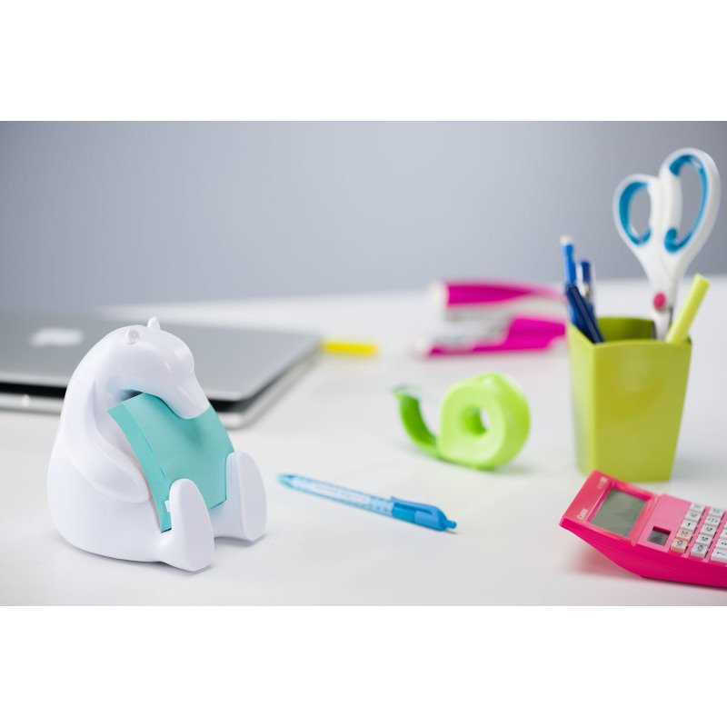Distributeur Z-notes repositionnable ours blanc Post-it