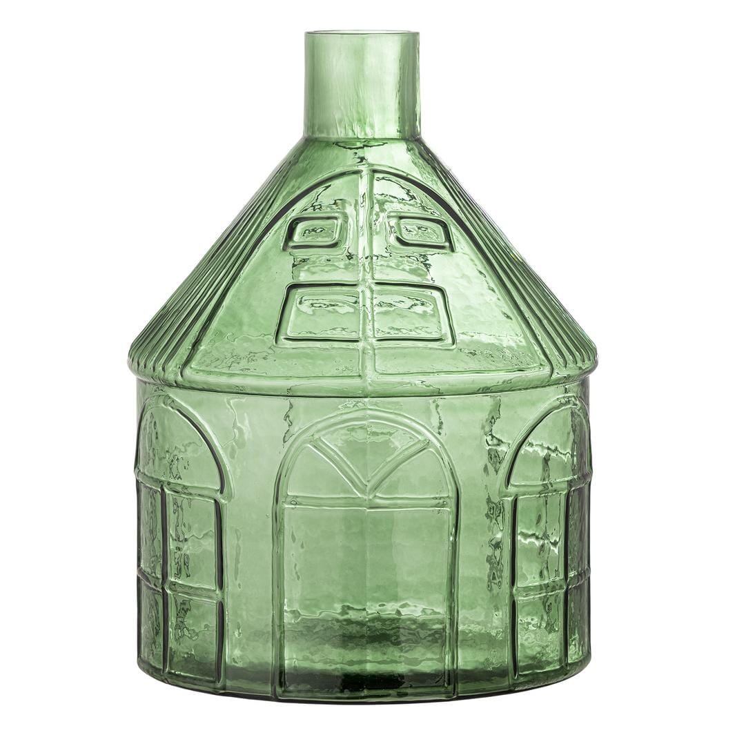 Bloomingville Kamila Vase, Grøn, Genanvendt Glas