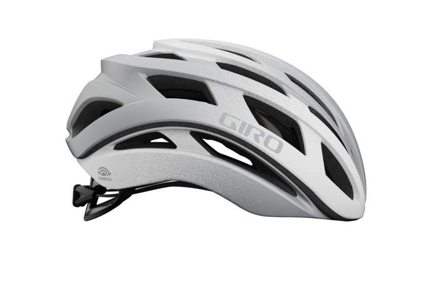 Giro Helios Spherical Race Fietshelm Wit/Zilver