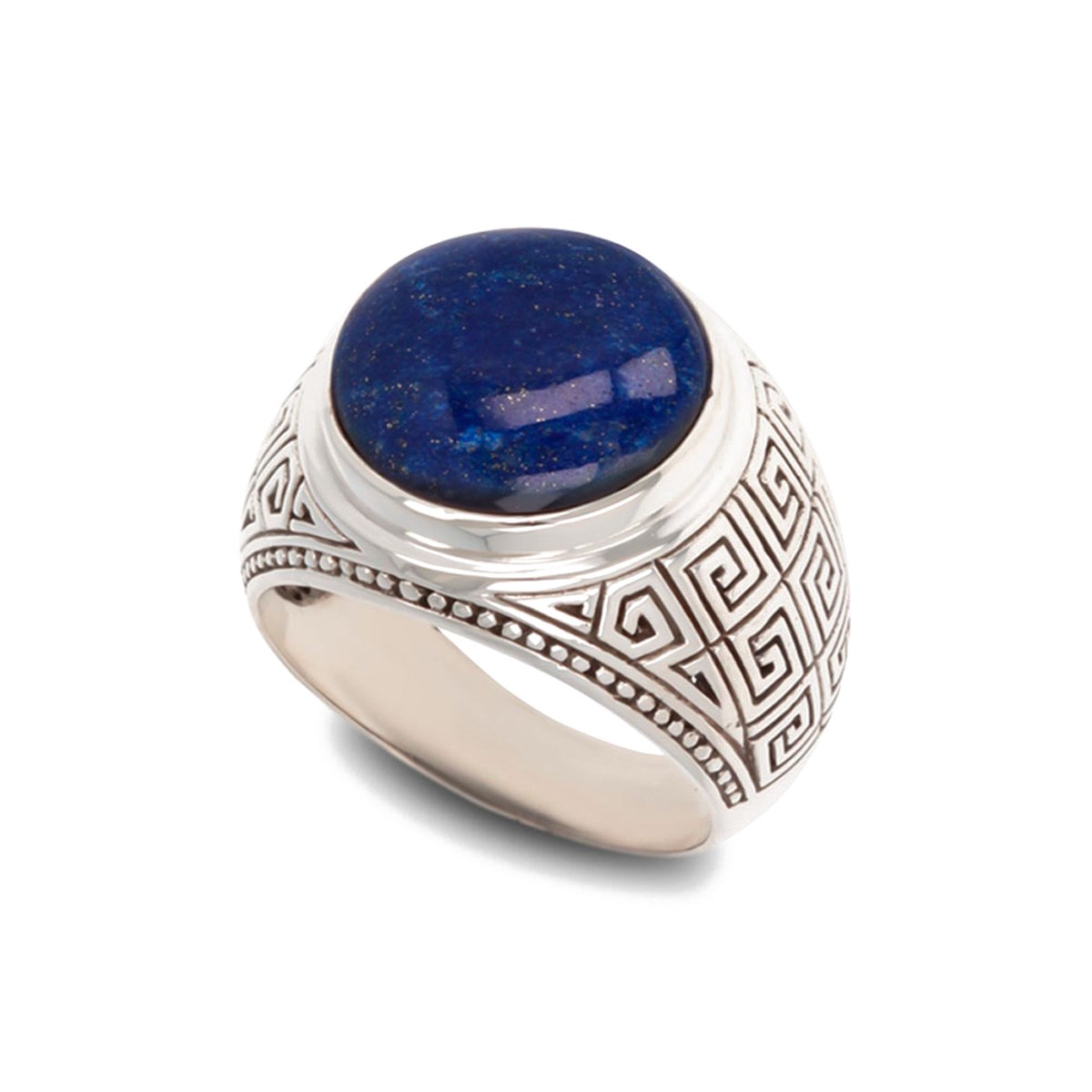 Bague Chevalière Femme en Argent 925 & Lapis Lazuli | Aden Boutique