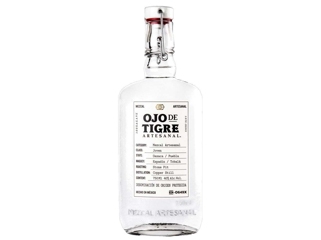 MEZCAL OJO DE TIGRE ARTESANAL 0.70L