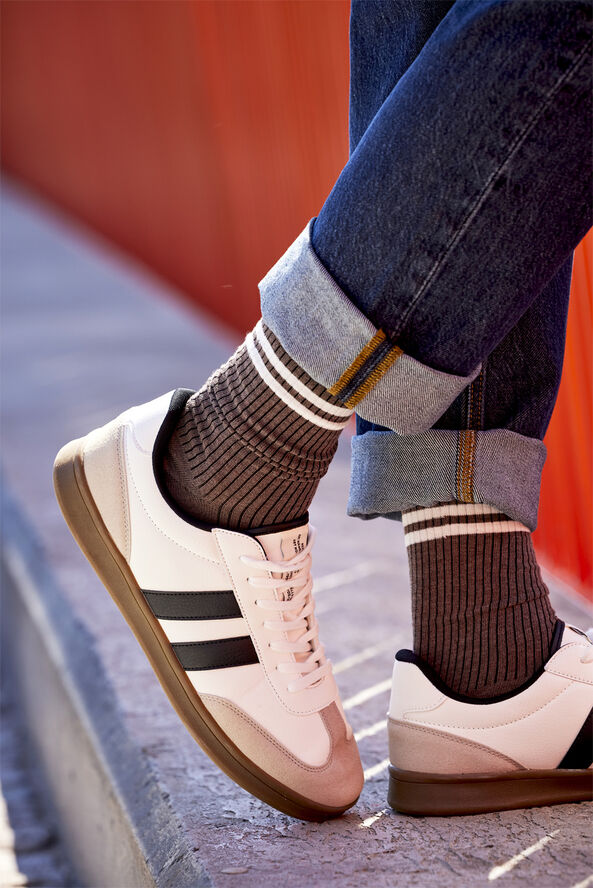 Topeco Topeco sock, cotton 770 brown melange